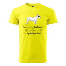 Póló Bullterrier mintával - Sárga XXXL méretben v1 ajándéktárgy