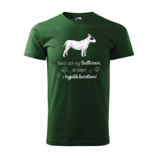 Póló Bullterrier mintával - Zöld S méretben v1 ajándéktárgy