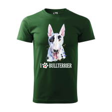 Póló Bullterrier mintával - Zöld XL méretben v2 ajándéktárgy