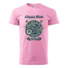 Póló Classic Ride mintával - Rózsaszín XL méretben ajándéktárgy