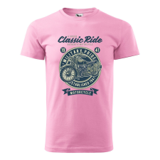 Póló Classic Ride mintával - Rózsaszín XXXL méretben ajándéktárgy