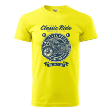 Póló Classic Ride mintával - Sárga L méretben ajándéktárgy