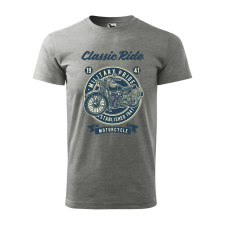 Póló Classic Ride mintával - Szürke L méretben ajándéktárgy