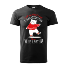 Póló Csak egy dolgot várok a karácsonyban V1 mintával - Fekete XXXL méretben ajándéktárgy