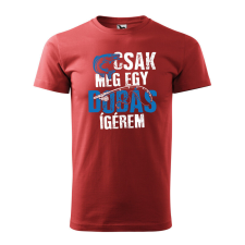 Póló Csak még egy dobás mintával - Terrakotta S méretben ajándéktárgy