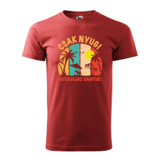  Póló Csak nyugi, nyugdíjas vagyok mintával - Terrakotta XXXL méretben ajándéktárgy