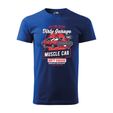  Póló Dirty Garage  mintával Kék 3XL egyedi ajándék
