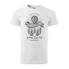  Póló Egy ragyogó villanyszerelő mintával - Fehér XL méretben ajándéktárgy