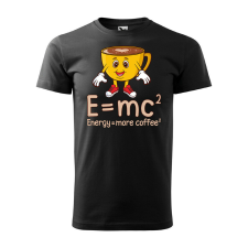 Póló Energy more coffee mintával - Fekete S méretben ajándéktárgy