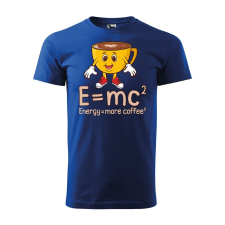  Póló Energy more coffee mintával - Kék M méretben ajándéktárgy