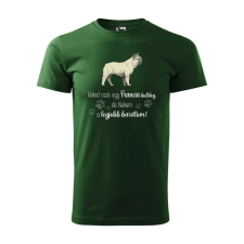 Póló Francia bulldog mintával - Zöld XXXL méretben ajándéktárgy