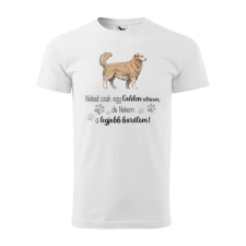 Póló Golden retriver mintával - Fehér XXL méretben ajándéktárgy