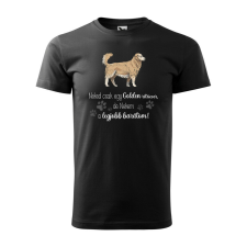 Póló Golden retriver mintával - Fekete XL méretben ajándéktárgy