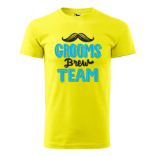  Póló Grooms brew team mintával - Sárga XXXL méretben ajándéktárgy