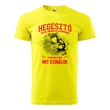 Póló Hegesztő vagyok mintával - Sárga XXXL méretben ajándéktárgy