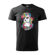  Póló Hipster unicorn  mintával Fekete 4XL egyedi ajándék