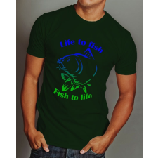  Póló horgászoknak - Life to fish-Fish to life póló női póló