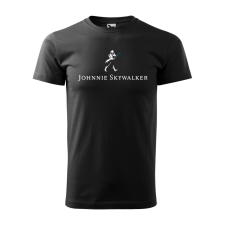  Póló Johnnie Skywalker  mintával Fekete XL egyedi ajándék