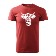 Póló Keep calm and love cows mintával - Terrakotta XXXL méretben ajándéktárgy