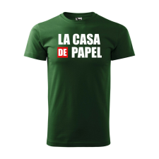 Póló La casa de papel V2 mintával - Zöld M méretben ajándéktárgy
