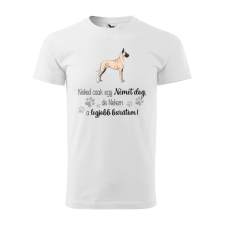  Póló Német dog  mintával Magenta 4XL egyedi ajándék