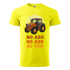 Póló No ABKS No ASR No THM mintával - Sárga L méretben ajándéktárgy