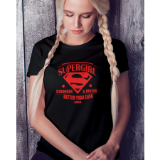 Póló nyomtatás - Supergirl feliratos női póló női póló