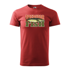 Póló Predator fish mintával - Terrakotta XXL méretben ajándéktárgy