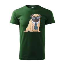 Póló Pug Dog mintával - Zöld L méretben ajándéktárgy