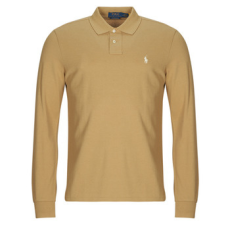 Polo Ralph Lauren Hosszú ujjú galléros pólók POLO COUPE DROITE EN COTON BASIC MESH Bézs EU XL