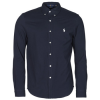 Polo Ralph Lauren Hosszú ujjú ingek CHEMISE AJUSTEE COL BOUTONNE EN POLO FEATHERWEIGHT LOGO PONY PLA Kék EU XL