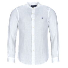 Polo Ralph Lauren Hosszú ujjú ingek CHEMISE AJUSTEE SLIM FIT EN LIN COL MAO Fehér EU XL