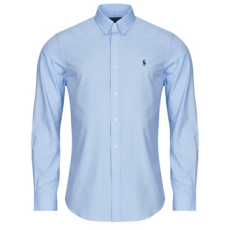 Polo Ralph Lauren Hosszú ujjú ingek CHEMISE AJUSTEE SLIM FIT EN POPELINE UNIE Kék EU S