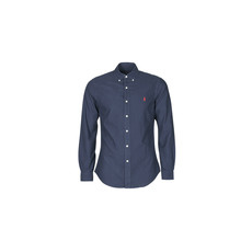 Polo Ralph Lauren Hosszú ujjú ingek CHEMISE CINTREE SLIM FIT EN OXFORD LEGER TYPE CHINO COL BOUTONNE Tengerész EU XL