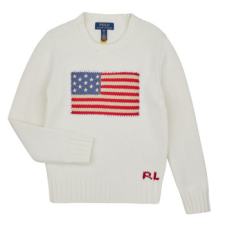 Polo Ralph Lauren Pulóverek FLAG CN SWTR-TOPS-SWEATER Bézs 10 / 12 Jahre gyerek pulóver, kardigán