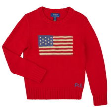 Polo Ralph Lauren Pulóverek FLAG CN SWTR-TOPS-SWEATER Piros 18 / 20 Jahre gyerek pulóver, kardigán