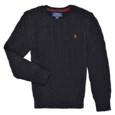 Polo Ralph Lauren Pulóverek LS CABLE CN-TOPS-SWEATER Fekete 14 / 16 Jahre