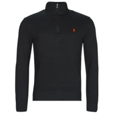 Polo Ralph Lauren Pulóverek PULL DEMI ZIP EN COTON Fekete EU M férfi pulóver, kardigán