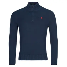 Polo Ralph Lauren Pulóverek PULL DEMI ZIP EN COTON Tengerész EU L