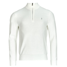 Polo Ralph Lauren Pulóverek PULL DEMI ZIP EN COTON TEXTURE Fehér EU L