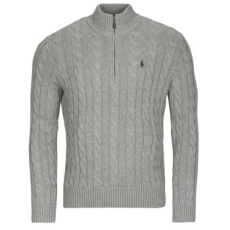 Polo Ralph Lauren Pulóverek PULL DEMI ZIP EN MAILLE TORSADEE Szürke EU S