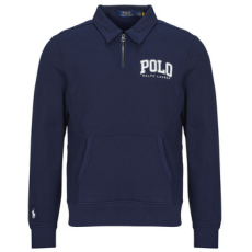 Polo Ralph Lauren Pulóverek SWEATESHIRT DEMI ZIP LOGO BRODE Tengerész EU L