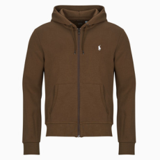 Polo Ralph Lauren Pulóverek SWEATSHIRT ZIPPE EN DOUBLE KNIT TECH Barna EU M