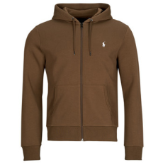 Polo Ralph Lauren Pulóverek SWEATSHIRT ZIPPE EN DOUBLE KNIT TECH Barna EU XS