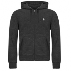 Polo Ralph Lauren Pulóverek SWEATSHIRT ZIPPE EN DOUBLE KNIT TECH Fekete EU M