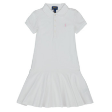 Polo Ralph Lauren Rövid ruhák POLO DRESS-DRESSES-KNIT Fehér 12 / 14 Jahre