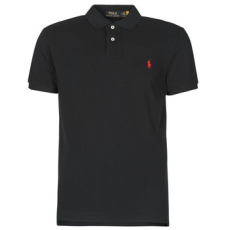 Polo Ralph Lauren Rövid ujjú galléros pólók POLO AJUSTE DROIT EN COTON BASIC MESH LOGO PONY PLAYER Fekete EU XL