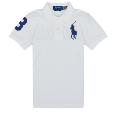 Polo Ralph Lauren Rövid ujjú galléros pólók SLIM POLO Fehér 10 / 12 Jahre