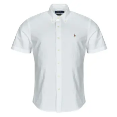 Polo Ralph Lauren Rövid ujjú ingek CHEMISE COUPE DROITE EN OXFORD UNIE Fehér EU XXL