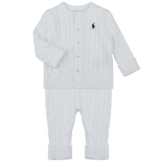 Polo Ralph Lauren Ruhák CABLE SWEATER JUMPER SET Fehér 3 hónapos